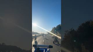 POV footage￼ Banshees taking over highway control wheelie bikelife banshee [upl. by Thaddus582]