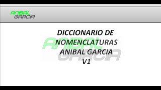 DICCIONARIO DE NOMENCLATURAS en esquemáticos [upl. by Niawd]