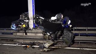 Tödlicher Verkehrsunfall im Raum Stuttgart  28022019 [upl. by Aracahs]