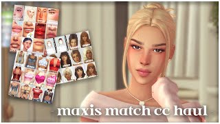 500 maxis match items amp links ✧˚⋆  the sims 4 cc haul [upl. by Teerell]