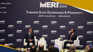 President Nechirvan Barzani in a Discussion with AUIS President Dr Bilal Wahab at the MERI Forum [upl. by Holmes]