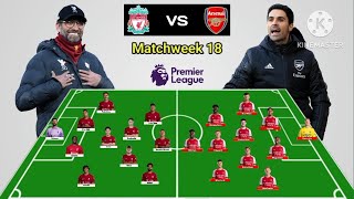 Klopp vs Arteta  Liverpool vs Arsenal Potential Line Up 433 vs 4231 EPL 202324  Update [upl. by Prudhoe]