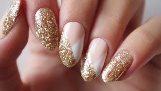 Nail Art Facile  Des Paillettes♡ [upl. by Suiradal]