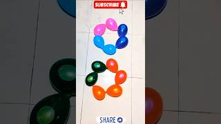 Two Flower Weter Color balloon Poping Reverse video shortvideoforyou tranding [upl. by Mollie]