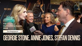 2024 Daytime Emmys Red Carpet Georgie Stone Annie Jones Stefan Dennis [upl. by Ecnerrat111]