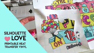 Silhouette Love PRINTABLE heat transfer vinyl tutorial [upl. by Gardal]