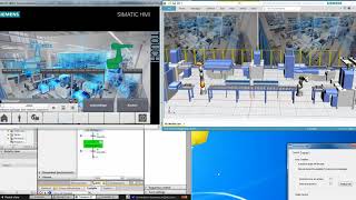 Plant Simulation and TIA Portal Virtual Commissioning of Production Line [upl. by Appel735]