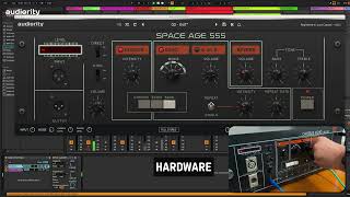 Audiority Space Age 555 vs Hardware Quick Comparison [upl. by Eciened]