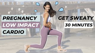 30 MIN LOW IMPACT CARDIO WORKOUT PREGNANCY  Prenatal Low Impact HIT Music Only No Equipment [upl. by Assert303]