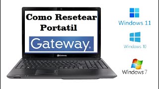 Cómo Restablecer la Computadora Portátil GATEWAY NV M Series Ultra Slim Creator NE DX KAV FX SA1 ZX [upl. by Fusco]