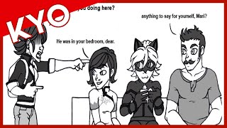 Surprise Visitor Hilarious Miraculous Ladybug Comic Dub [upl. by Pantheas]