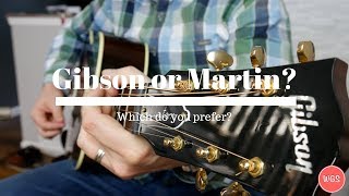 Gibson J45 or Martin D18  Which one do you prefer [upl. by Ijok]