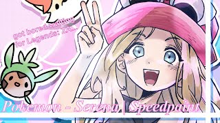 SERENA SPEEDPAINT  Pokemon XY [upl. by Brennan836]