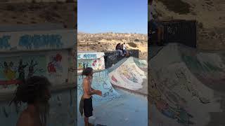 Skatepark highlights  taghazout skatepark 2023 redbull beginners skateboarding skateboard [upl. by Aicilaanna]