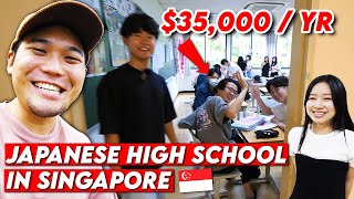 Inside Singapores ONLY Japanese Highschool shocking canteen [upl. by Airla847]