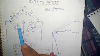 Schering bridge with Phasor diagram [upl. by Sherer]