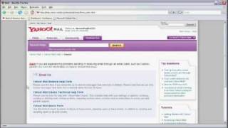 Using the Internet  How to Contact Yahoo Support [upl. by Adhern802]