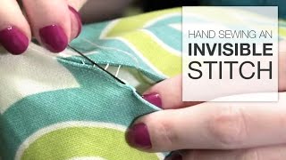 How to Hand Sew an Invisible Stitch Tutorial [upl. by Ambie891]