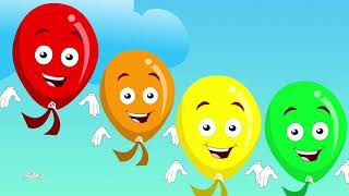 The Balloons Song  Colorful Balloons For Kids  Nursery Rhymes and Kids Songs For Babies [upl. by Assirem551]