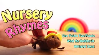 Nursery Rhymes  One Potato Two Potato  Wind the Bobbin Up  ABC Song [upl. by Hymie259]