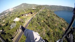 Parapendio Lago di Castel Gandolfo  Castelli Romani [upl. by Atekal522]