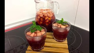 COMO HACER SANGRIA CASERA  REFRESCANTE [upl. by Notterb]