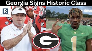 Georgia Bulldogs Sign Historic Class In 2024  Georgia Football Recruiting Update [upl. by Yraeht]