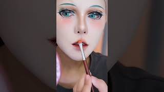 2Dリップチュートリアル冯 quot媛媛cosmakeup 2D cosplay makeuptips makeuptutorial makeuptutorials anime fyp [upl. by Resee]