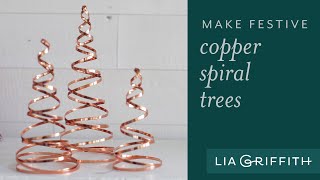 How to Make a Festive Copper Christmas Tree Decoration [upl. by Atiluap]