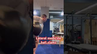 Rotational athlete You MUST do these medicineball speedtraining athletictraining [upl. by Ellemaj]