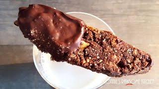 CHOCOLATE BISCOTTI RAW VEGAN RECIPE [upl. by Willtrude727]