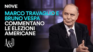 Marco Travaglio e Bruno Vespa commentano le elezioni americane  Accordi e Disaccordi [upl. by Brom]