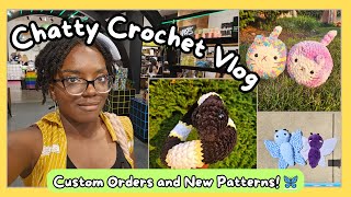 Chatty Crochet Vlog 🦋 Custom Orders and Going Out [upl. by Drogin993]