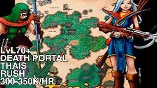 Tibia  Paladin LvL 70  Death Portal Old MasonryThais 350K [upl. by Nlycaj17]