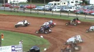 USAC Sprint Week Heat 2 from Bloomington Speedway 71709 [upl. by Fabiolas]