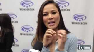 Moon Bloodgood  Falling Skies Season 4 Interview [upl. by Elletnahs550]