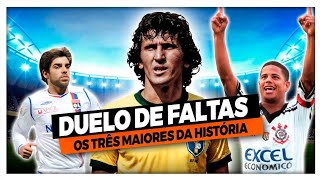 quotDUELO DE FALTASquot  As melhores faltas dos melhores da HISTÃ“RIA  ZICO JUNINHO E MARCELINHO [upl. by Princess835]