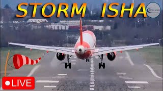 STORM ISHA LIVE Birmingham Airport 21012024 aviation [upl. by Agrippina638]