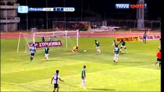 Levadiakos  PAOK 43 2242012 Highlights [upl. by Ydda]