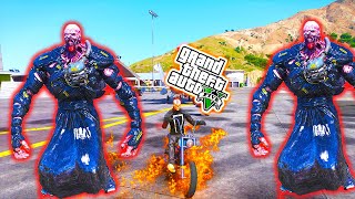 Hunting ZOMBIE MONSTER with GHOST RIDER in GTA 5  MALAYALAM [upl. by Kesia]