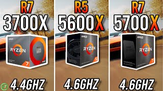 Ryzen 7 3700X vs Ryzen 5 5600X vs Ryzen 7 5700X [upl. by Irabaj]