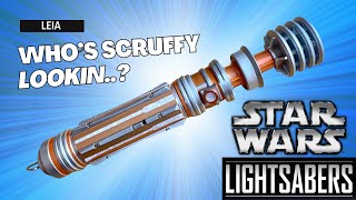 Star Wars Galaxys Edge  Princess Leia Legacy Lightsaber Review [upl. by Ariaec]