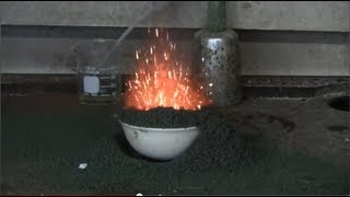 HD Chemistry The Ammonium Dichromate Volcano [upl. by Eecyaj]