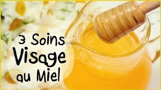 DIY • 3 Soins Visage au Miel🍯 [upl. by Damas]