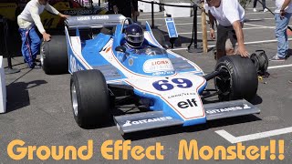 F1 Legends Ligier JS1115004  Cosworth DFV V8 Sounds WarmupOn track action at Paul Ricard [upl. by Ecnerat]