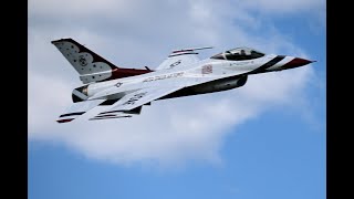 Thunderbird F16 Buzzes left side of our boat [upl. by Lleznod]