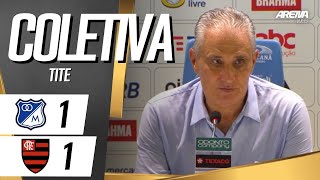 COLETIVA TITE  AO VIVO  Millonarios 1 x 1 Flamengo  Conmebol Libertadores 2024 [upl. by Hafeetal]