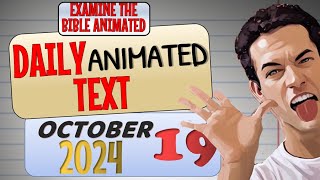 JW DAILY ANIMATED TEXT 🔵 BEWARE OF MOCKERS ✅ EXAMINE THE BIBLE ANIMATED [upl. by Harry]