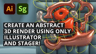 Create abstract 3D art with Illustrator and Substance 3D Stager [upl. by Zirtaeb758]