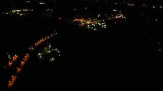 Small United regional jet landing at Cincinnati CVG at night [upl. by Francklyn]